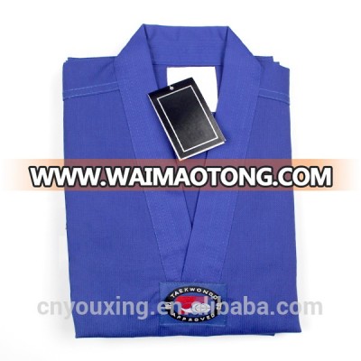 Martial art uniform custom blue taekwondo uniform